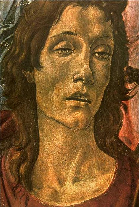 BOTTICELLI, Sandro San Barnaba Altarpiece (detail: head of St John) gdfg China oil painting art